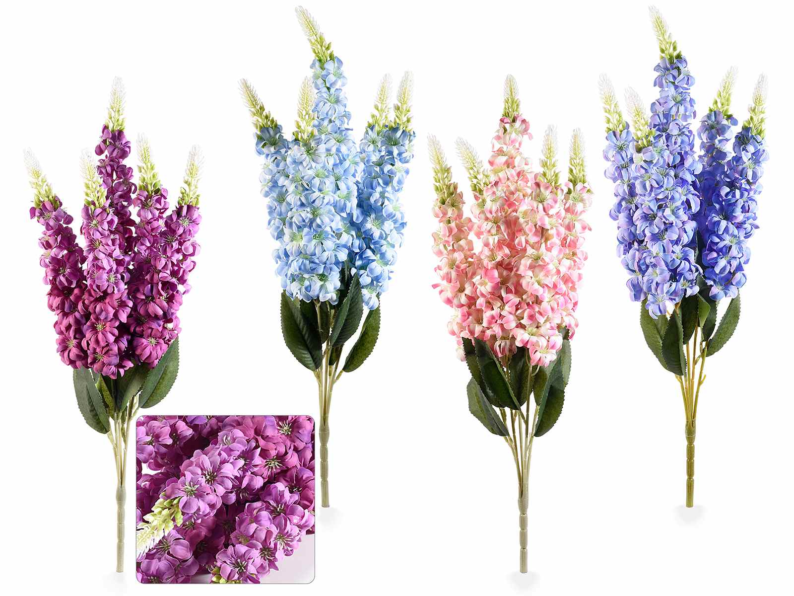 kunstbloemen hyacinten boeket in 4 kleuren