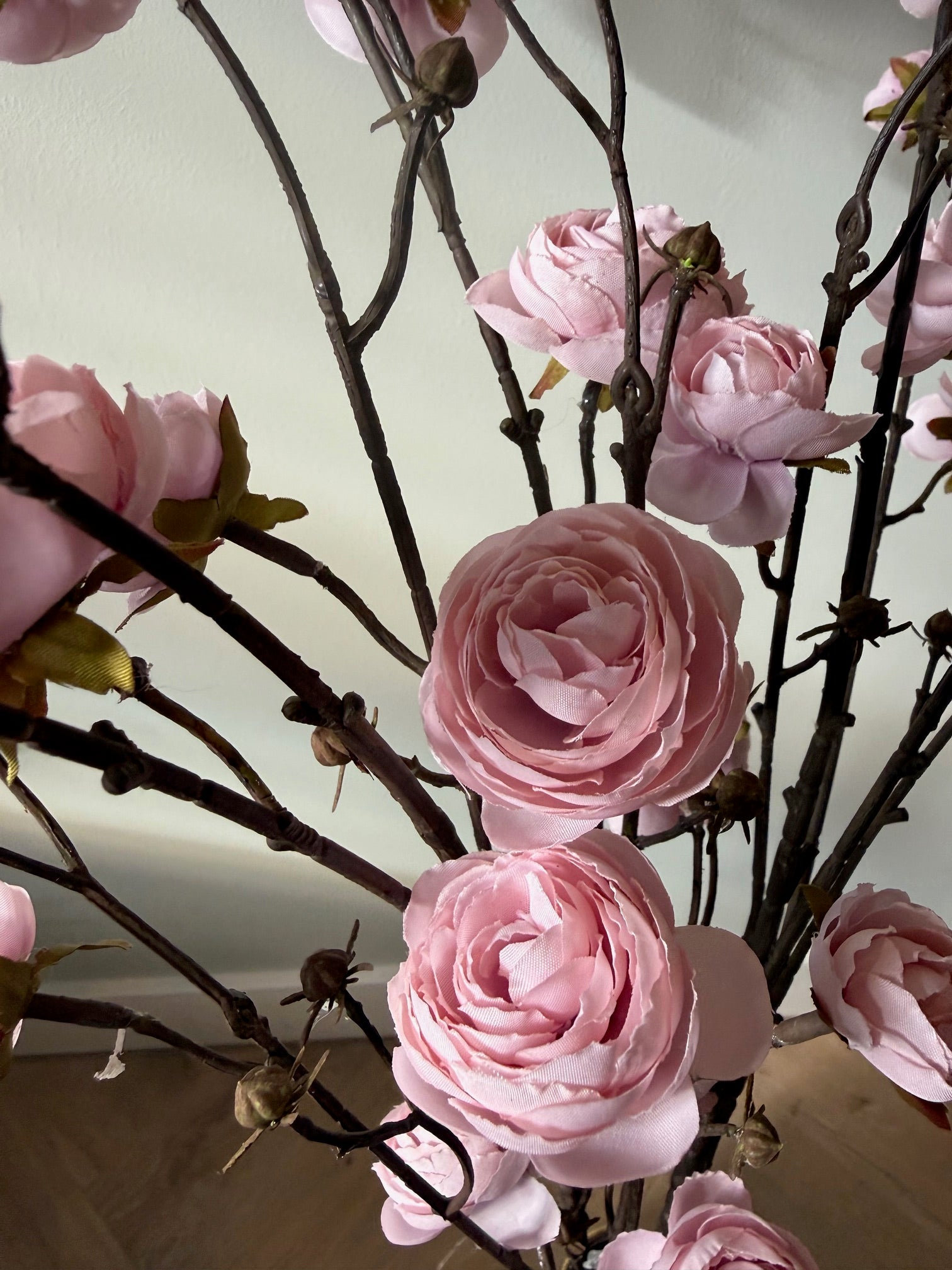 detailfoto Kunst rozentak lichtroze 115 cm Clayre & Eef