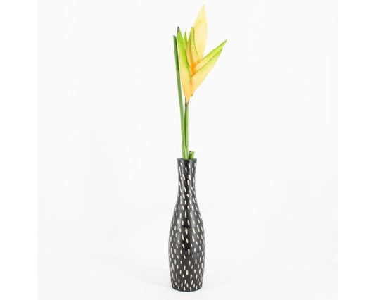 Gele tropische Heliconia kunsttak van 99 cm met exotische bloem voor vazen en luxe bloemarrangementen