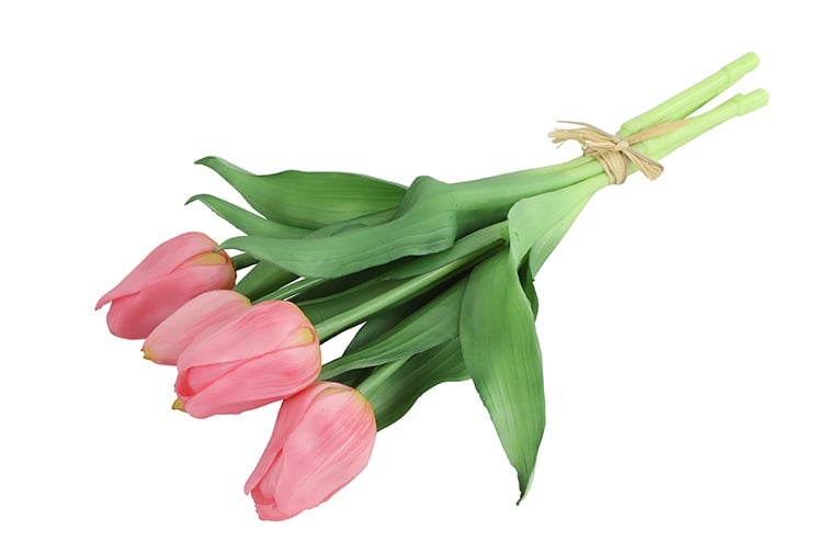 Kunsttulpen Bosje – Roze – Real Touch – 28 cm – Countryfield