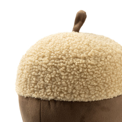 Eikel Kussen Bruin Cocoa met Teddy – 18 x 23 cm