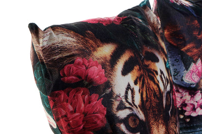 Set of 2 Decorative Cushions Jungle Animals 45x45 cm – Tiger & Lion