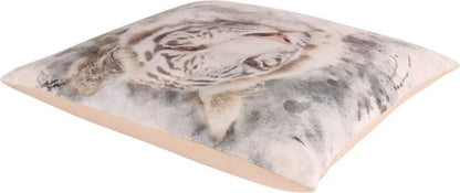 Sierkussen Witte Tijger – Luxe & Wild
