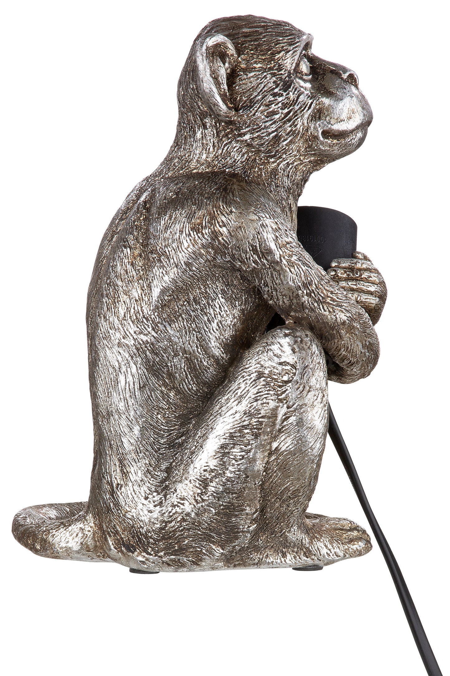 Silberne Affen-Tischlampe – Trendiges und verspieltes Design