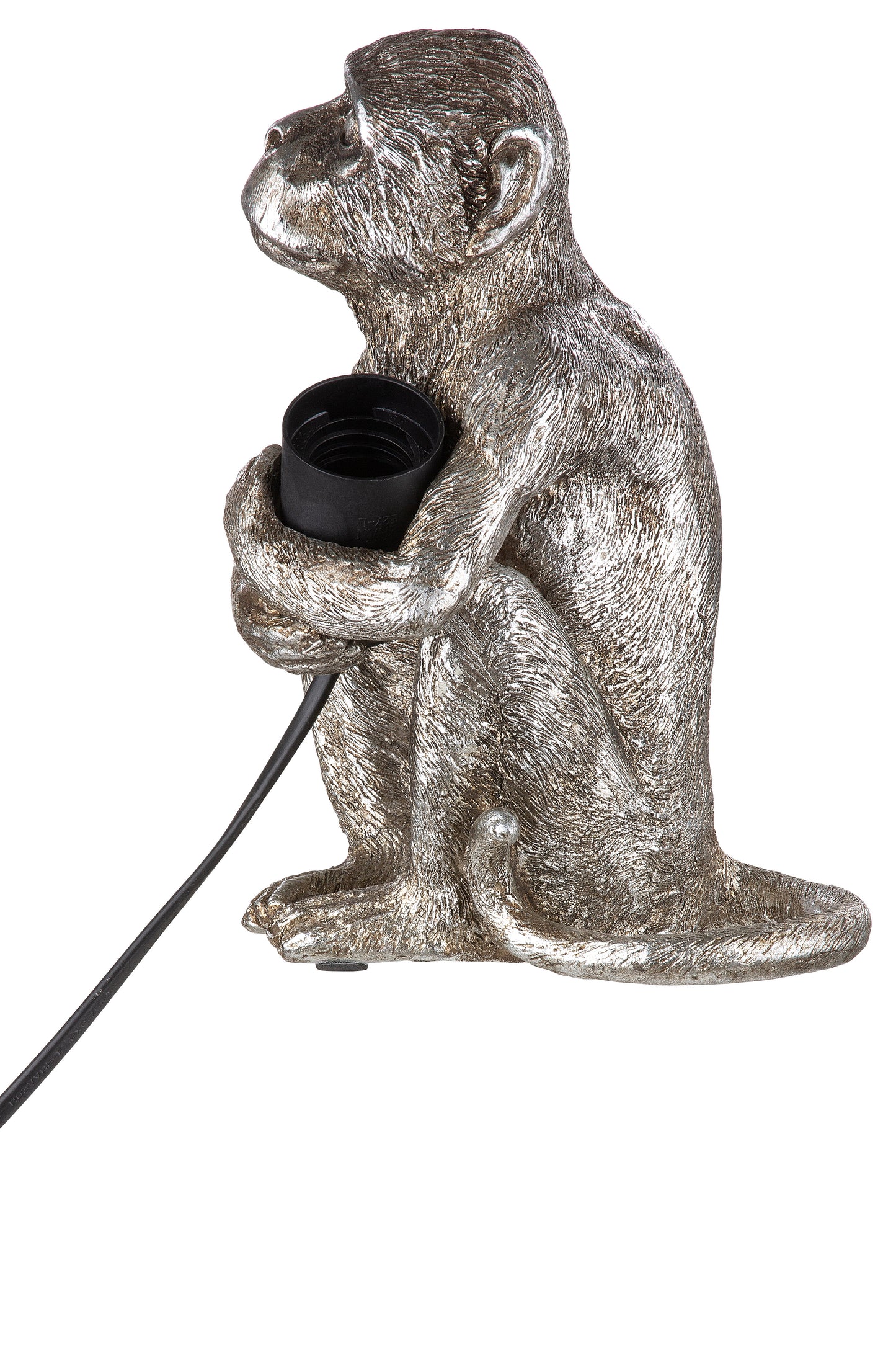 Silberne Affen-Tischlampe – Trendiges und verspieltes Design