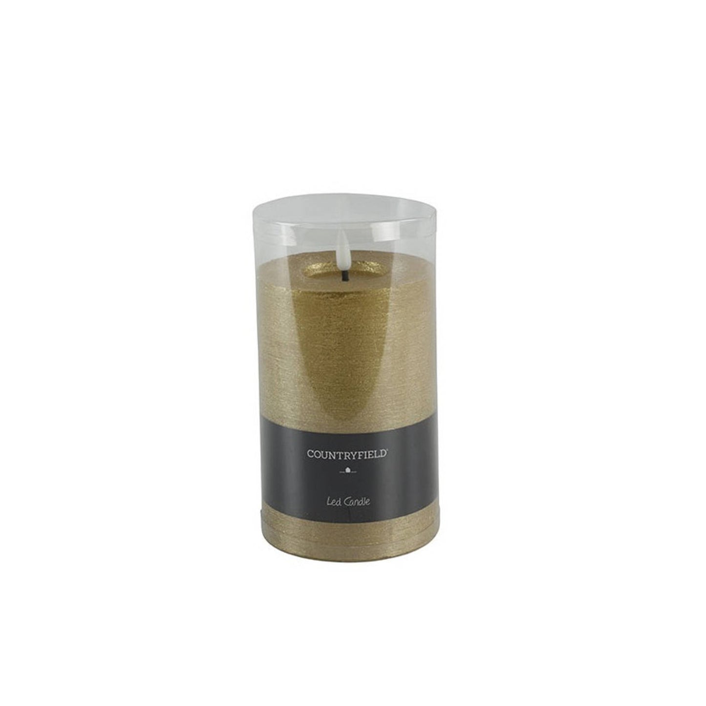 LED Stompkaars Goud Ø10 cm – Luxe Kaars met Timer (3 Hoogtes)