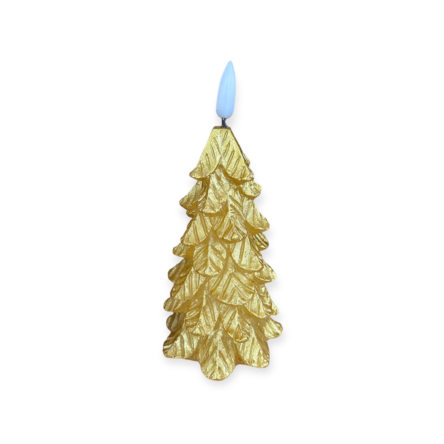 LED Kaars Kerstboom Goud – Wax – Countryfield – 14 cm