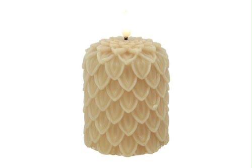 Countryfield LED Dennenkegelkaars Beige – 3 Maten