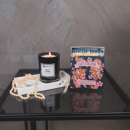 Kaarsenzand Styling Set – Kleine Ribbel Schaal  + Zand & Lontjes + Lucifers