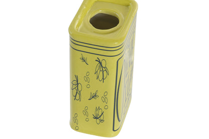 Mini Olive Oil Vaasje – Geel Stoneware 10 cm