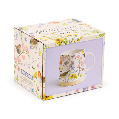 Jan Pashley Wings & Wildflowers Mok – Stoneware – 420 ml – Cadeaudoos