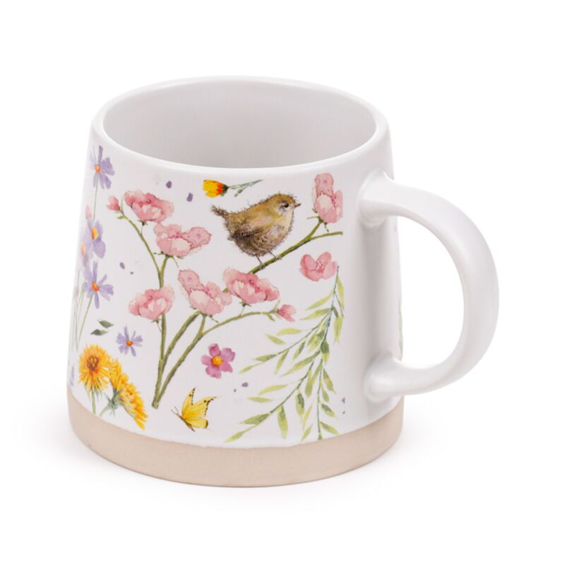 Jan Pashley Wings & Wildflowers Mok – Stoneware – 420 ml – Cadeaudoos