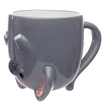 Lustige Tasse mit Elefantenmotiv auf dem Kopf – 400 ml – Cutiemals