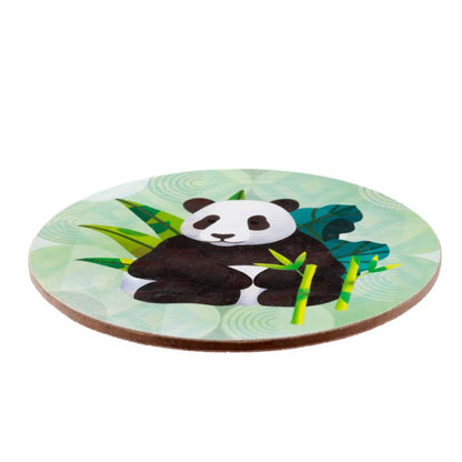 Panda-Tasse + Untersetzer – Porzellan-Set (300 ml)