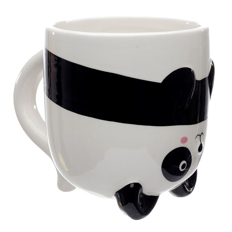 Panda Mug "Upside Down" – 2-in-1 Ornament (500 ml)