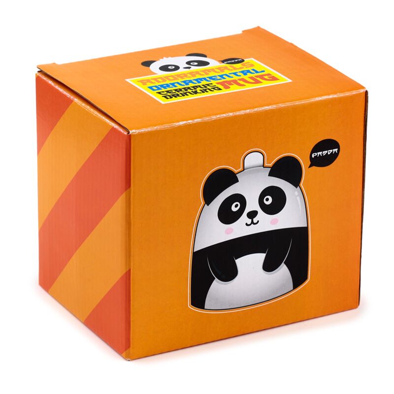 Panda Mug "Upside Down" – 2-in-1 Ornament (500 ml)