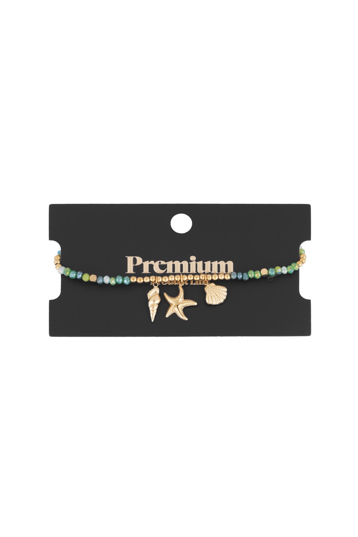 Ocean Glow Armband – Goudkleurig Zeethema