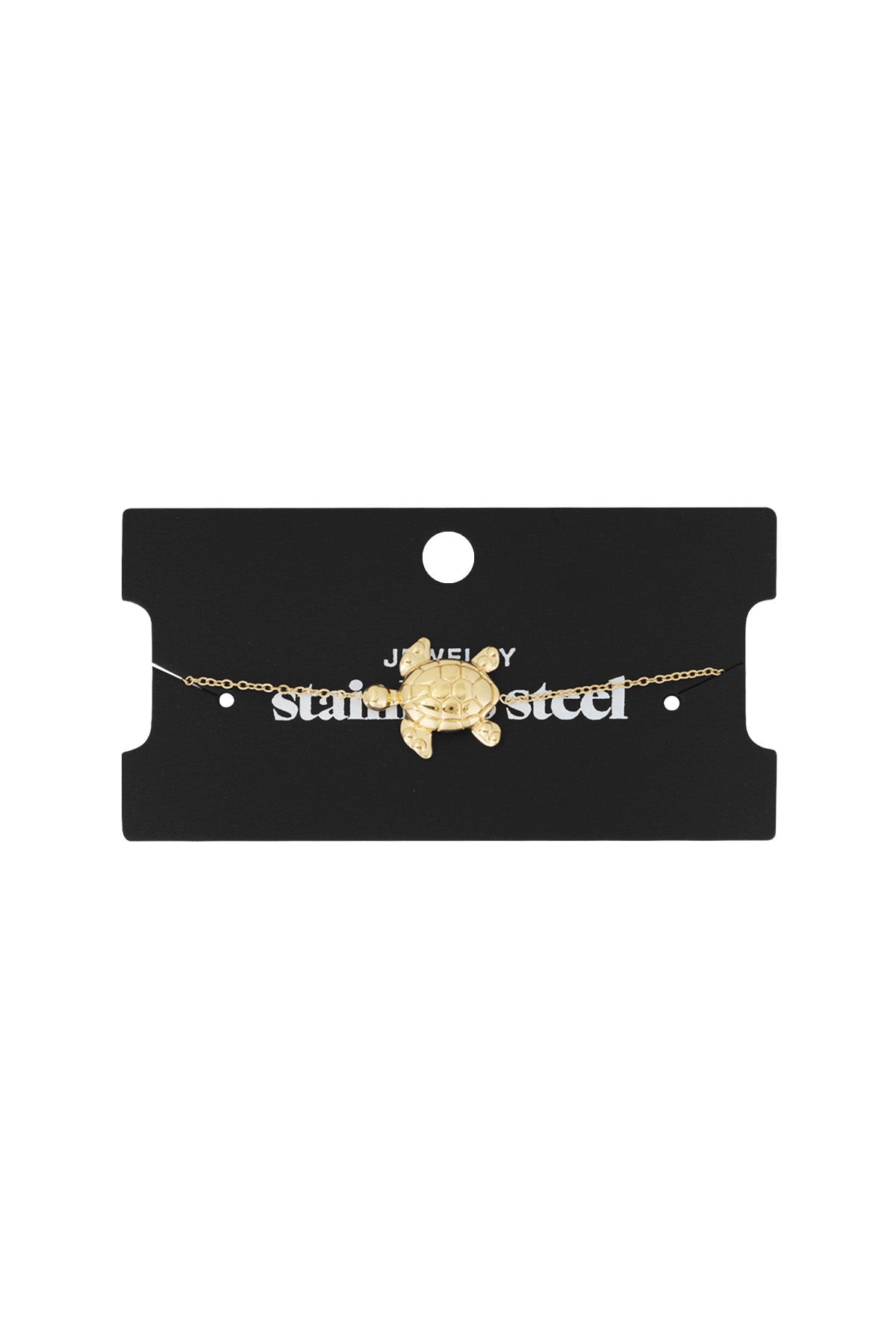 Ocean Guardian Armband – Goudkleurige Schildpad