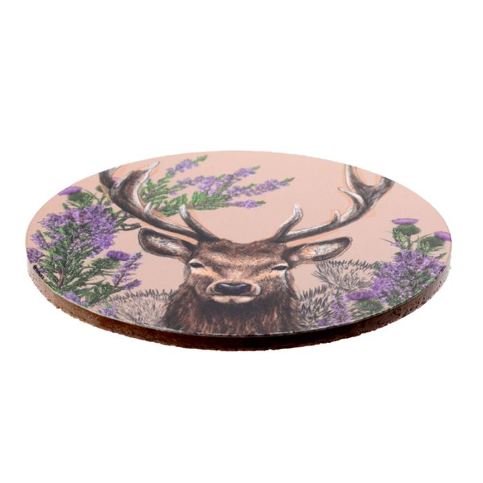 Onderzetters met Wilde Herten – Set van 4 – 10x10 cm