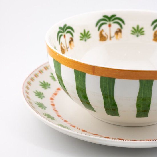 Panter servies Verde – keramiek – jungle design