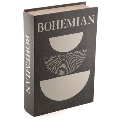 Decoratieboek Bohemian Antraciet – Opbergbox 30 x 21 cm