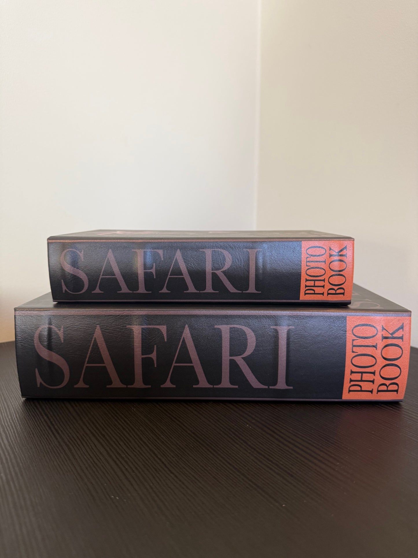 Decoratieboek Opbergdoos Olifant – Safari Set van 2 – Zwart