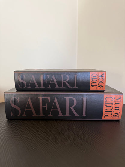 Decoratieboek Opbergdoos Olifant – Safari Set van 2 – Zwart