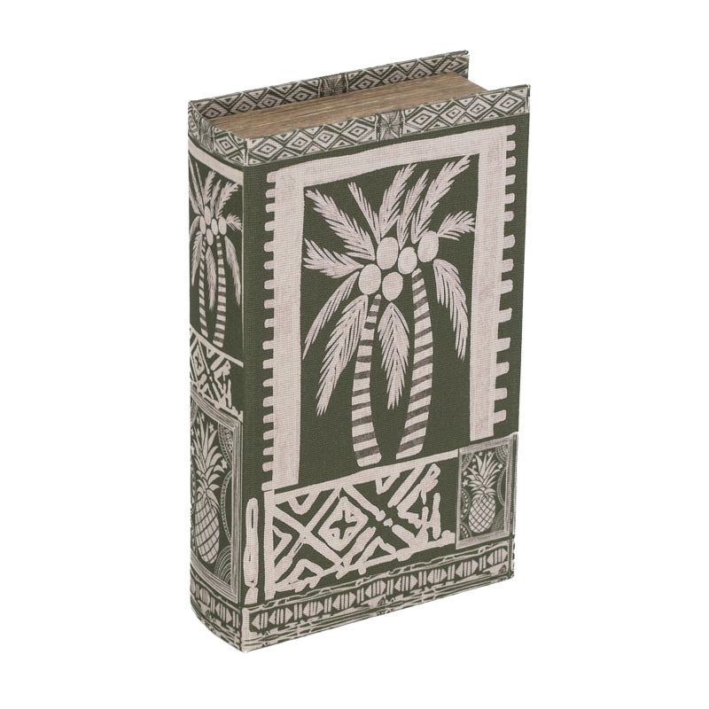 Decoratieboek Palmboom Groen met Opbergruimte – 21 cm