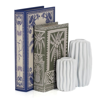 Decoratieboek Palmboom Groen met Opbergruimte – 21 cm