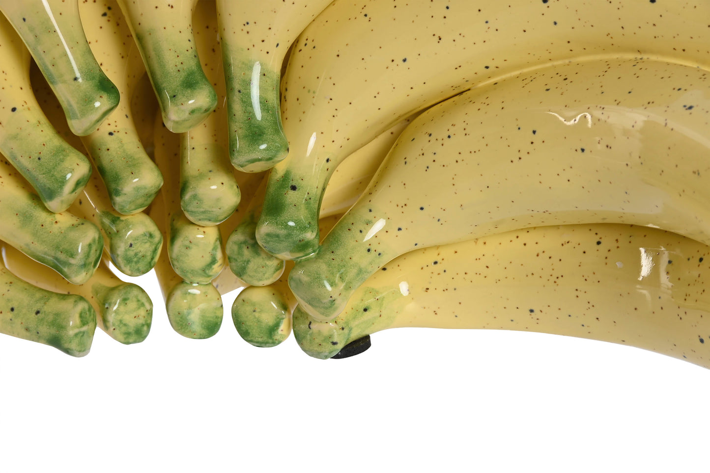 Banana figurine yellow ceramic – decorative fruit figurine