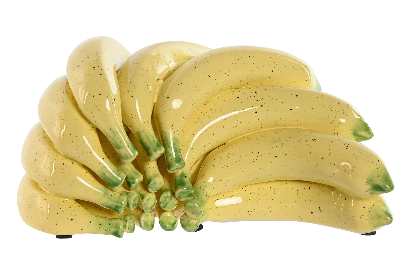 Banana figurine yellow ceramic – decorative fruit figurine