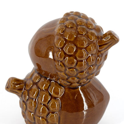 Keramieken Eikel Ornament Bruin – 14,5 cm