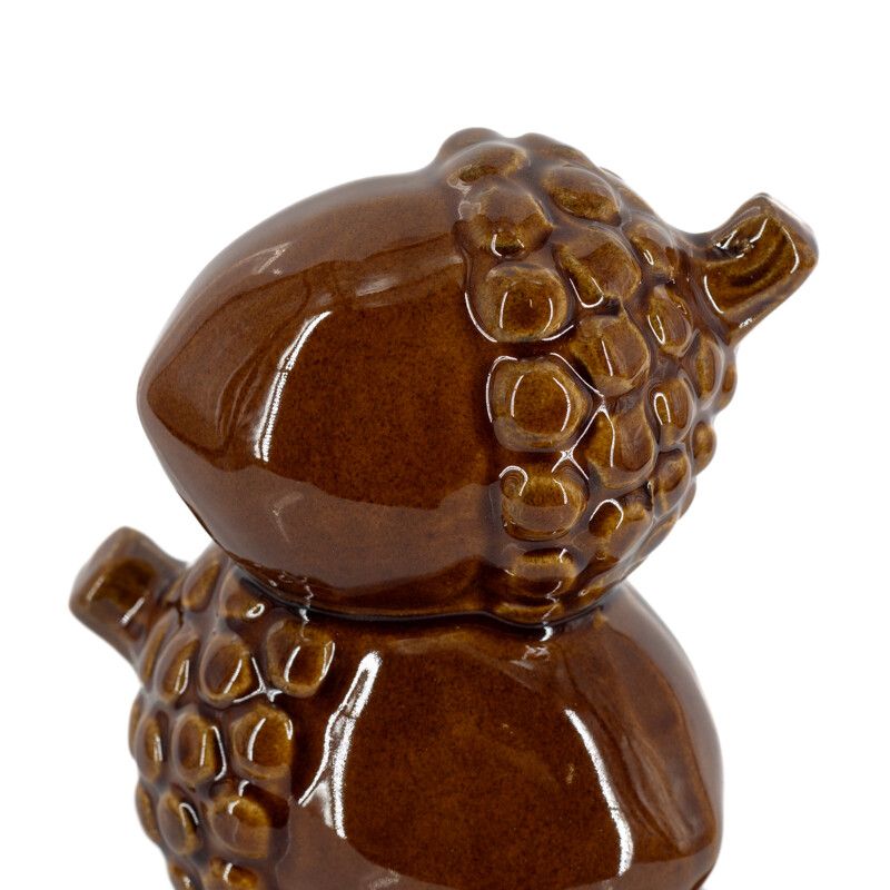 Keramieken Eikel Ornament Bruin – 19,5 cm