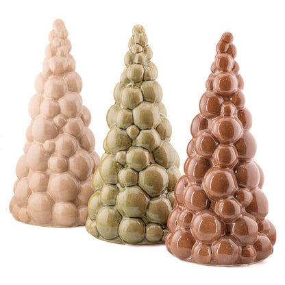 Kerstboom Ornament Fir Beige Keramiek – 18 & 24 cm