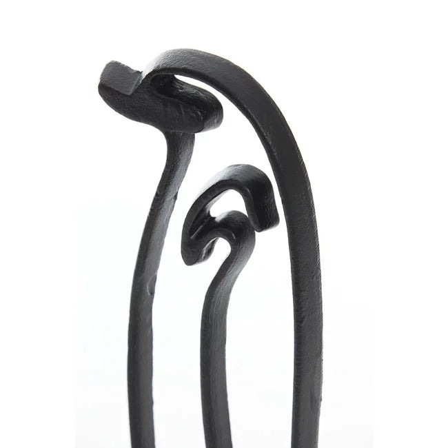 Light & Living Pinguïn Ornament op Voet – Mat Zwart 47 cm