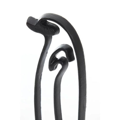 Light & Living Pinguïn Ornament op Voet – Mat Zwart 47 cm