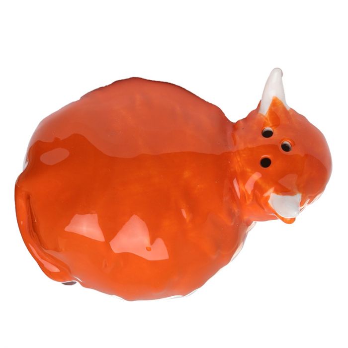 Peper- en Zoutstel Schotse Hooglander – Keramiek Dolomiet (6x8,5 cm)