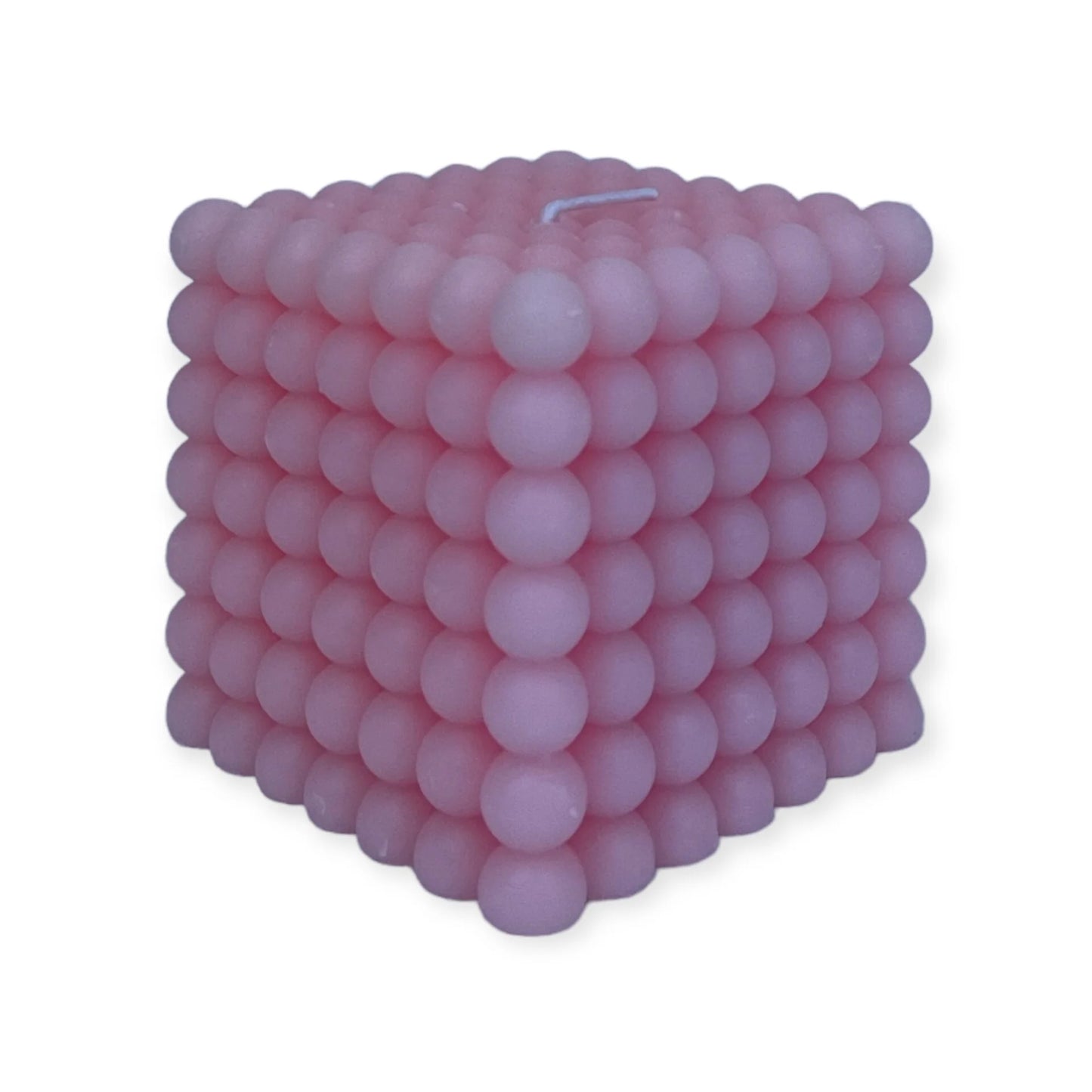 Ravie Kubus Kaars – Roze – 8 cm