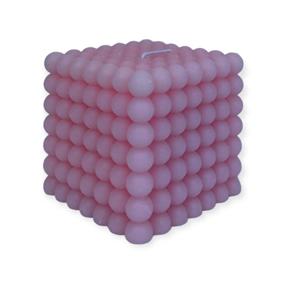 Ravie Kubus Kaars – Roze – 8 cm