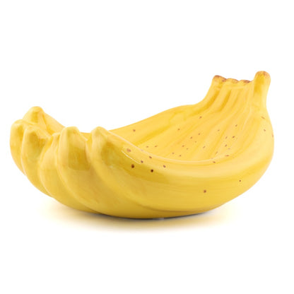 Gelbe Keramik-Bananenschale – Verspieltes Design – 19,7 cm