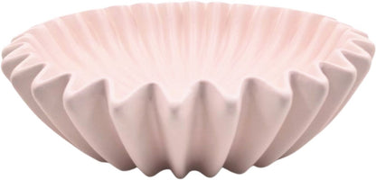 Ribbel Schaal Klein – Roze – Kaarsenzand & Keukenschaal – 15 cm