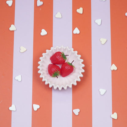 Ribbel Schaal Klein – Roze – Kaarsenzand & Keukenschaal – 15 cm