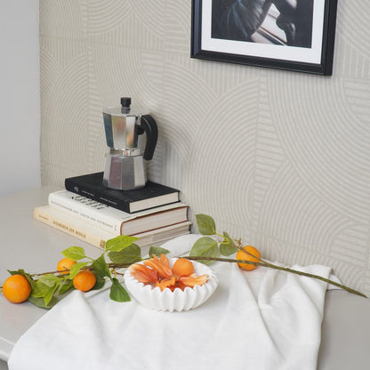 Ribbel Schaal Klein – Wit – Kaarsenzand & Keukenschaal – 15 cm