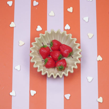 Ribbel Schaal Beige / Zand – Groot 20 cm – Kaarsenzand & Decoratie