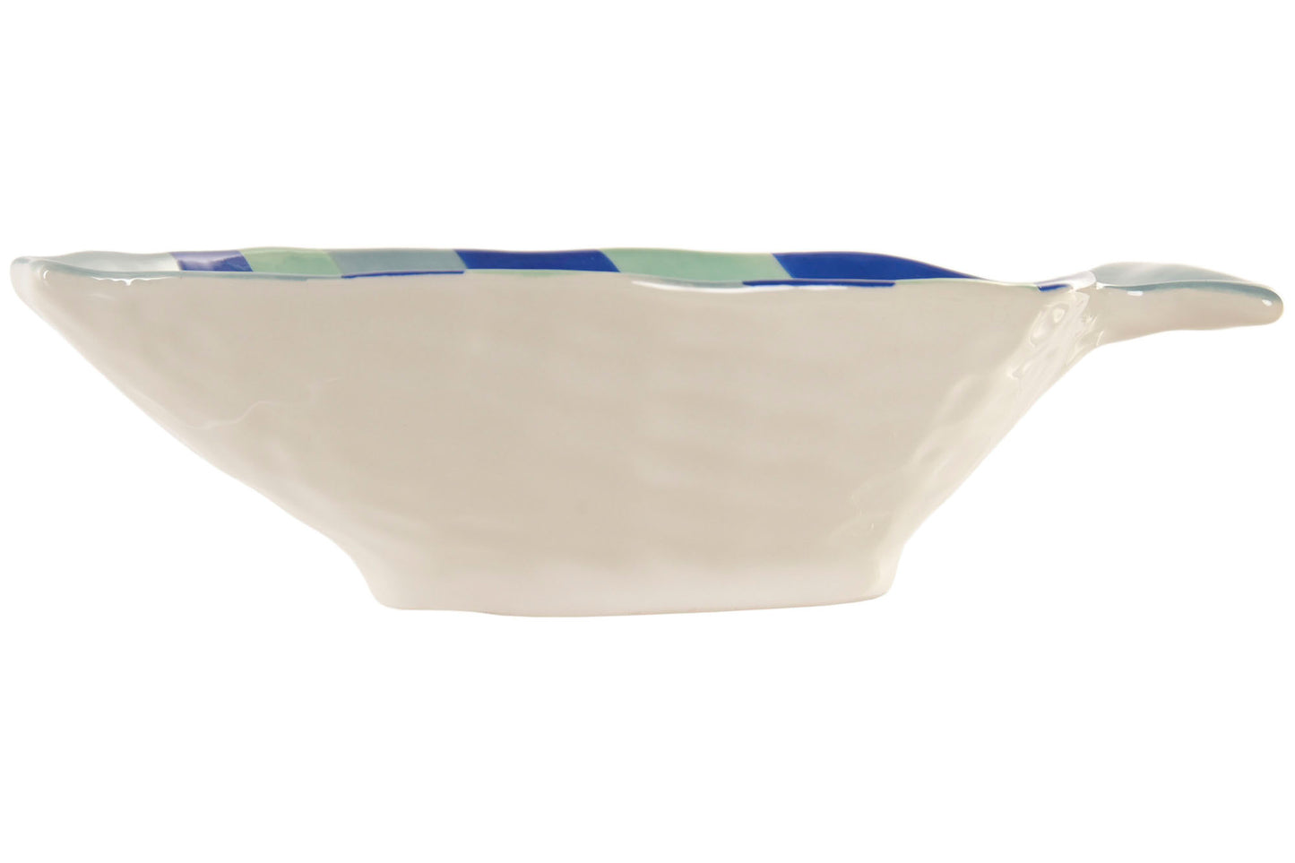 Fish dish blue ceramic – decorative fish-shaped serving dish