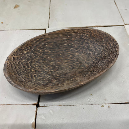 Ovaal Laag Schaaltje Kokosnoot Hout – Amberblokje