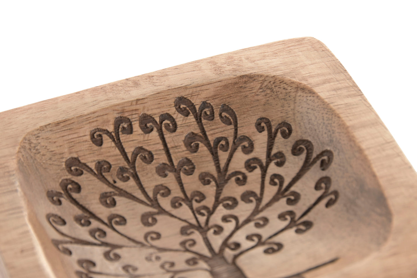 Sleutelschaaltje Mangohout Levensboom - Bruin | 10 x 9 cm