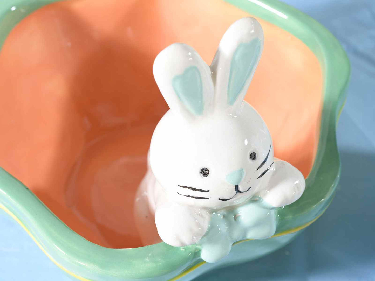 Ceramic Easter Dish with Rabbit or Chick – Spring Dish