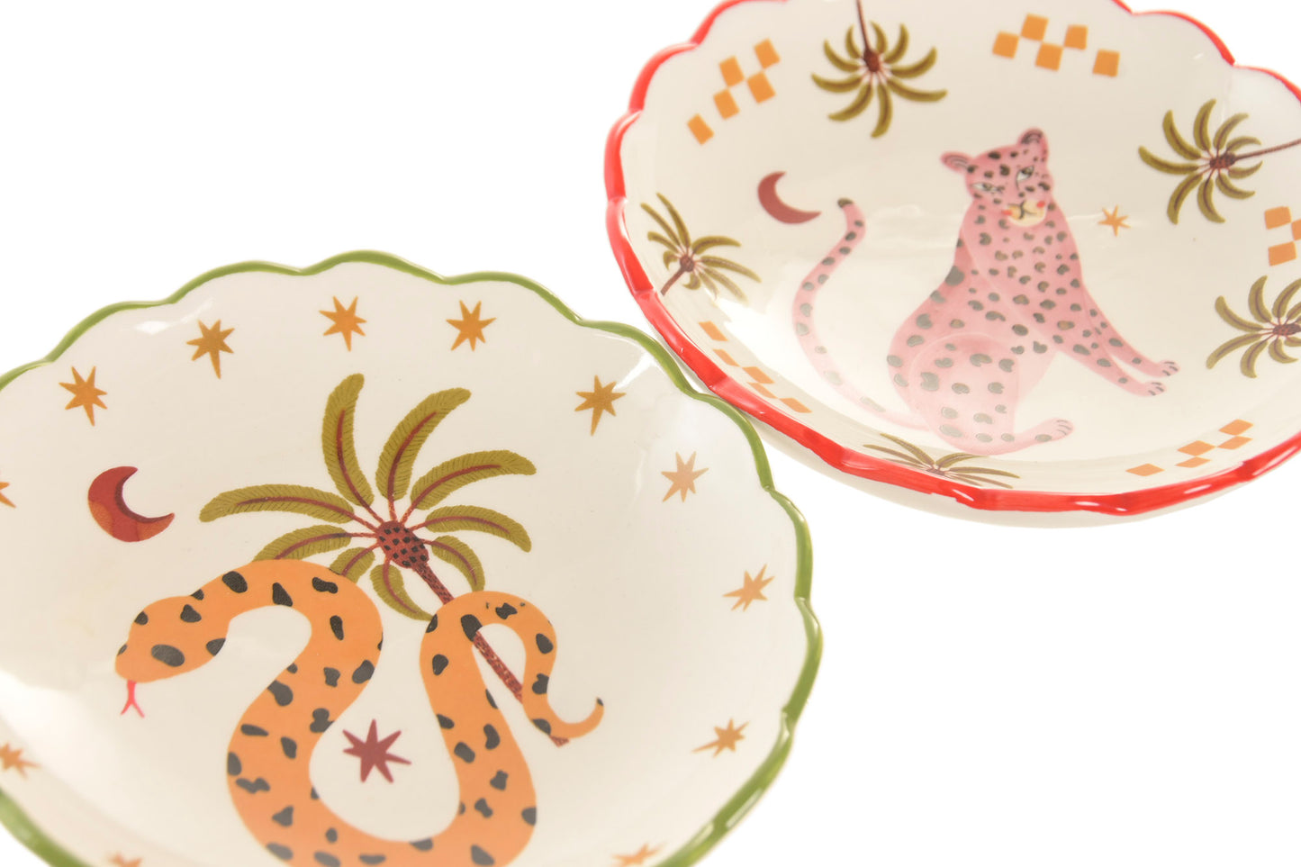 Keramisch Sleutelschaaltje Jungle – 15 cm