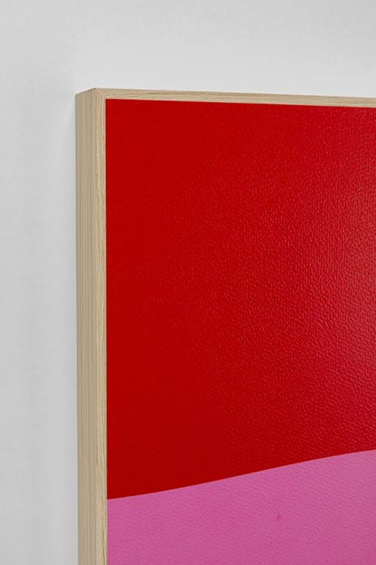 Teckel Schilderij Set van 2 – Roze & Rood